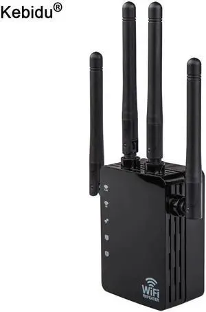1200Mbps Dual Band AC Wireless 2.4G / 5G Wifi Repeater 4 High Antennas Bridge Signal Amplifier Wifi Access Point Wired Router