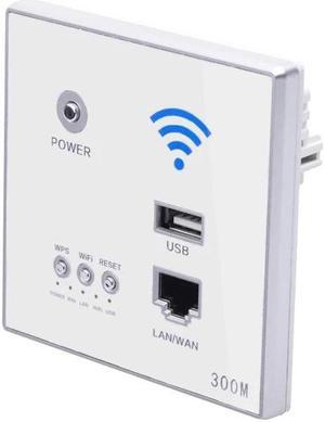 300Mbps Wall Router 110V/220V Power Ap Relay Smart Wireless Wifi Repeater Extender Wall Embedded 2.4Ghz Router Panel Usb Socket