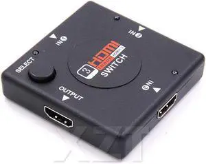 1PCS 3 input 1 Output Mini 3 Port HDMI Switch Switcher Splitter Box Selector for HDTV 1080P Vedio HDMI KVM Switcher NEW HOT