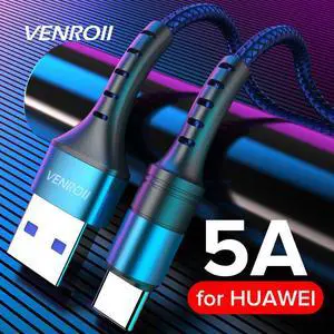 5A USB Type C Cable Quick Charge 3.0  Wire for  Mate 30 20 P30 P20 Pro Fast Charging USBC Cord for  10 9