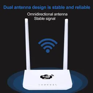 300Mbps Stable Signal Sim Card Slot Plug And Play Living Room 4G LTE Dual Antenna Wireless Wifi Router Portable Home Office