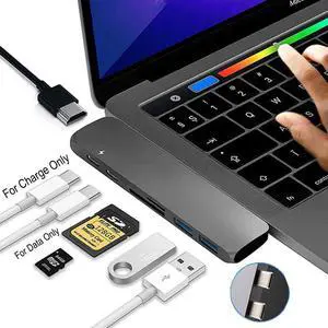 3 Adapter USB 3.1 Type-C Hub To HDMI 4K USB C Hub with Hub 3.0 TF  Reader Slot PD for MacBook Pro/Air 2020 USB-C