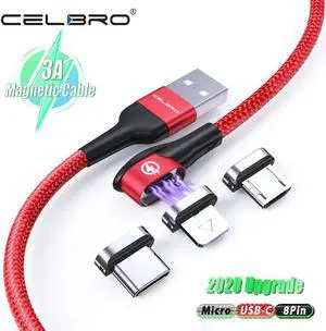 Magnetic Micro USB Cable Type C 90 Degree USB C Cable For    Realme Magnetic Charger Fast Charging  Cord