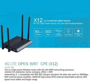 4G/LTE Router Open WRT Smart WiFi Extender 300Mbps High Power SIM Card Wireless CPE Router EU Plug