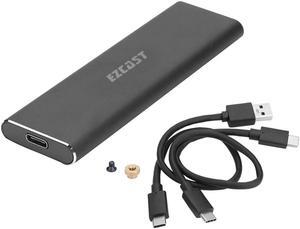 Hard Disk Box M2 SSD Case NVME PCIe Enclosure M.2 to USB Type C 3.1 GEN2 M Key Adapter support for Windows /for Mac OS