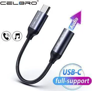 C to 3.5mm Aux Adapter Headphone Jack 3.5 Audio Cable Adaptador Usbc Usb C To 3.5 Cable For  9 pro  Note 10