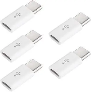 2020 5pcs Micro USB to Type-C Mole Phone  Adapter Converter USB C OTG Adapter Charger Cable Converter For