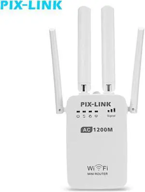 AC1200 WIFI Repeater/Router/Access Point Wireless 1200Mbps Range Extender Wi-Fi Signal Amplifier 4 External Antennas