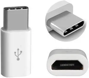 2Pcs Micro USB To Type C Adapter USB Female Type-C Connector Cable-Converters Otg Adapter For    Macbook