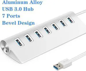 Hub 7 Port Power Adapter Multi  Splitter  3.0 Hub High Speed For Macbook Pro PC Computer Accessories Adaptador  Hab