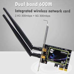 Band 600Mbps PCI-E Wireless Network Card Desktop PCI Wifi Adapter Gigabit Ethernet WiFi Adapter For PC Computer