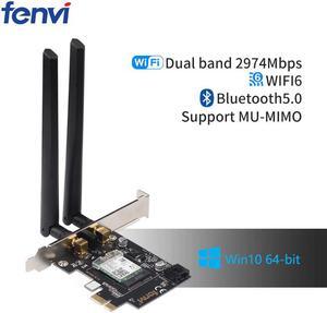 Desktop Wi-Fi 6 PCI-E Wireless Adapter 2.4Gbps 2.4G/5Ghz 802.11ac/ax Bluetooth 5.0 AX200NGW Wifi Card For  AX200 MU-MIMO