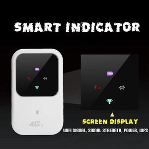 4G LTE Portable Mobile Router Home USB Interface Modem Wireless WiFi Battery Powered Hotspot Car Camping Small LED Indicator