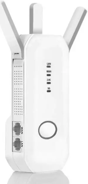 Dual Band 2.4G / 5G WiFi Repeater Wireless AC 750Mbps Router High Gain Antennas One-key Encryption WPS Signal Extender Amplifier