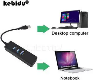 High speed 3 Ports USB 3.0 Hub 10/100/1000 Mbps To RJ45 Gigat Ethernet LAN Wired Network Adapter Converter For Windows Mac