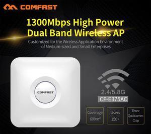 1300Mbps Gigabit 2.4/5.8GHz High Power Dual Band Wireless Ceiling AP WiFi Access Point Indoor wifi AP Router Signal Amplifier