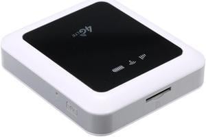 Hotspot 4G Wireless Wifi Mobile Router FDD 100M With Power Bank(White)