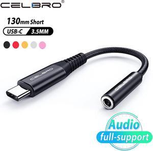 To 3.5mm Earphone Cable Adapter Type C USB-C Male To 3.5mm AUX Audio Female Jack for  S20 S20+ Htc  Mi 9 Pro