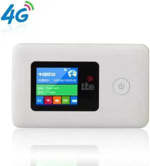 4G LTE Mobile WiFi Wireless Router Hotspot LCD Displa Supports 10 Users Portable Router Modem for Car Home Mobile Travel Camping