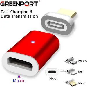 Micro Usb Adapter Magnetic Charger Type C Convertor for  iPhone   Phone Charger Cable Connector