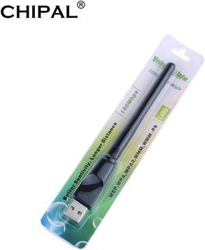 150Mbps Wireless Network Card Mini USB WiFi Adapter LAN Wi-Fi Receiver Dongle Antenna 802.11 b/g/n for PC Windows Mac