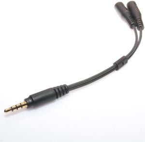 3.5mm Mole Phone K Song Extension Cable Earphone Microphone Audio Cable 1 Male To 2 Female Adapter Cable Wire