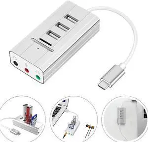 C HUB  3.0 HUB Type-C 3  Ports Adapter TF SD Reader Slot for Macbook Pro 13 15 Air Mi Pro  Matebook