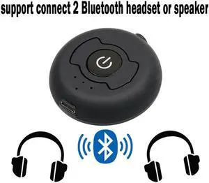 Connection Portable Bluetooth 5.0 RCA Aux 3.5mm Stereo Audio TV Transmitter Wireless Music Adapter For Two Headphones