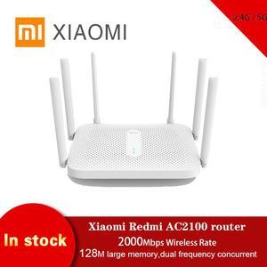 Redmi AC2100 router 2.4G / 5G dual frequency wireless Wifi 128M RAM Game accelerator Coverage  External Signal Amplifier