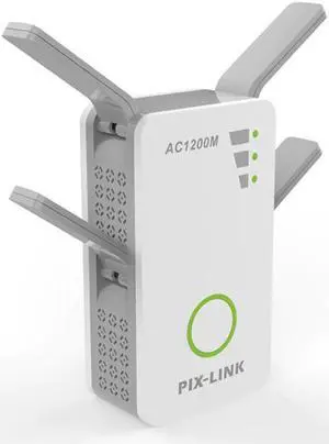 2.4GHz / 5GHz WiFi Repeater Booster Dual Band AC 1200Mbps Extender Router Wireless Amplifier WPS With 4 High Gain Antennas