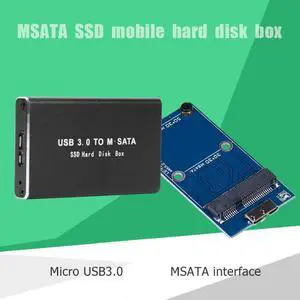 3.0 to mSATA Adapter Mini SSD Hard Drive Case SSD HDD Box Hard Drive Enclosure Aluminum Alloy External Hard Disk Case 3.0 to mSATA Adapter Mini SSD Hard Drive Case SSD HDD Box Hard Drive Enclosure Aluminum Alloy External Hard Disk Case