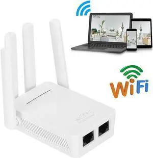 300Mbps Repeater Wireless Router Accessories High Gain Antenna 2.4Ghz WiFi Range Extender Adapter (100-240V)