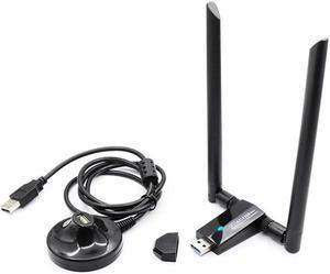 1200Mbps Wireless USB Network Card USB3.0 Dual Band 2.4G&5.8G Wifi Receiver&Wireless Adapter for PC With 2Pcs Antennas