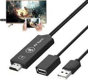 USB Female  Cable Bluetooth HDTV Audio Video Adapter For  S5 S6 Edge S7 S8 S9 Plus For iPhone iOS Android Phone to TV