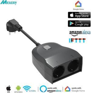 Smart Power Strip Outdoor EU Plug Adapter Electrical Sockets Weatherproof Wireless Remote Control work by Alexa Google Home