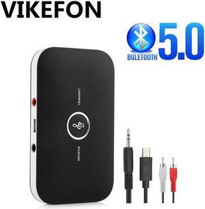 B6 Bluetooth 5.0 Transmitter Receiver 2In1 RCA 3.5mm 3.5 Aux Jack Stereo Music Audio Wireless Adapter for Car TV PC MP3