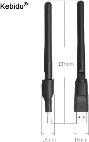 150Mbps Wireless USB WiFi Adapter 2.4GHz WLAN Network Card USB WiFi Receiver 2DB Wifi Antenna