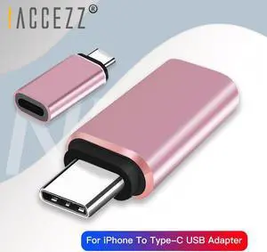 Type-C OTG Adapter USB C Male To for IPhone Cable Female Charging  for  P20 P30  S9 S10 Mi 9 Converter