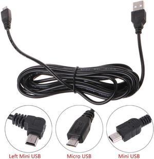 3.5m Car Camera DVR Power Cable Charger Adapter for Dash Cam Output 5V/2A Mini Micro USB