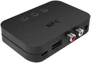 5.0 RCA Audio Receiver APTX LL 3.5mm 3.5 AUX Jack Music Wireless Adapter With Mic NFC For Car TV Speakers