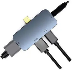 Jack Type C HUB USB HUB To HDMI 4K With USB 3.0 USB-C 2.0 PD 67W Fast Charging  Transfer For MacBook Pro Ipad Pro