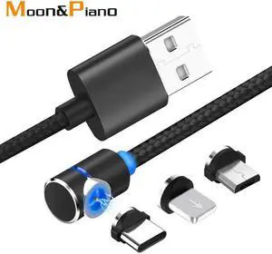 Mole Phone Cable USB Micro Type C Android Cable  Sync Nylon Braided LED Indicator Magnet Charger Cables 1m Mole Phone Cable USB Micro Type C Android Cable  Sync Nylon Braided LED Indicator Magnet Charger Cables 1m