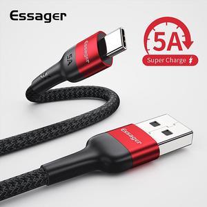 5A USB Type C Cable For Mate 20 P30 P20 P10 P9 Pro OPPO R9 R7 R5 USBC TypeC Cord Quick Charge 40 USBC Cable