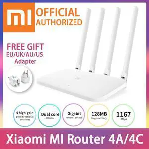 Router 4A 4C MI Gigabit edition 2.4GHz 5GHz 16MB ROM 128MB DDR3 High Gain 4 Antenna APP Control IPv6 WiFi  Router