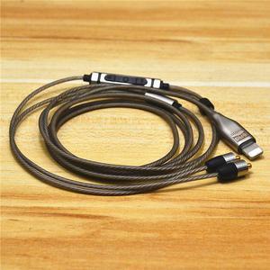 C100 to mmcx Upgrade Headphone Cable,Mic Converter,DIY Replacement Cord for ,Shure, IE80,80s,se215,Yamah