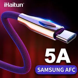 i USB Type C Cable For  Galaxy S10 S9 S8 Note 10 A50 usbc  3.0 3.1 Quick Charge 4.0 Light Fast Charger Phone C