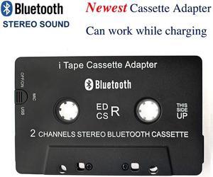 3rd Gen Wireless iTape CSR V4.0+EDR Bluetooth Cassette Adapter work while charging Stereo Audio Receiver for Car Deck Player