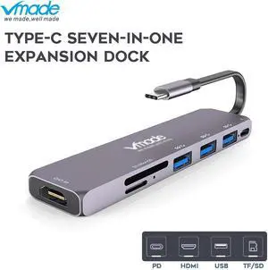 USB C HUB USB-C to HDMI USB 3.0 /TF Card Reader hubs USBC Splitter For MacBook Pro  Mate 20 Pro Type C USB HUB