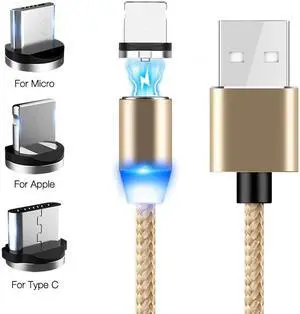 Magnetic Cable Micro USB Type C Cable For iPhone 11    Fast Charging Magnetic Charger USB C Cables 1M