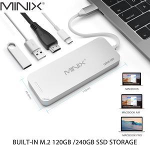 New NEO C-S2 USB Hub 3.0 USB-C Multiport Type C Hub Adapter SSD Storage HDMI USB 3.0 120G/240G All In One for MacBook Pro